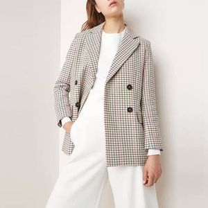 maje plaid jacket